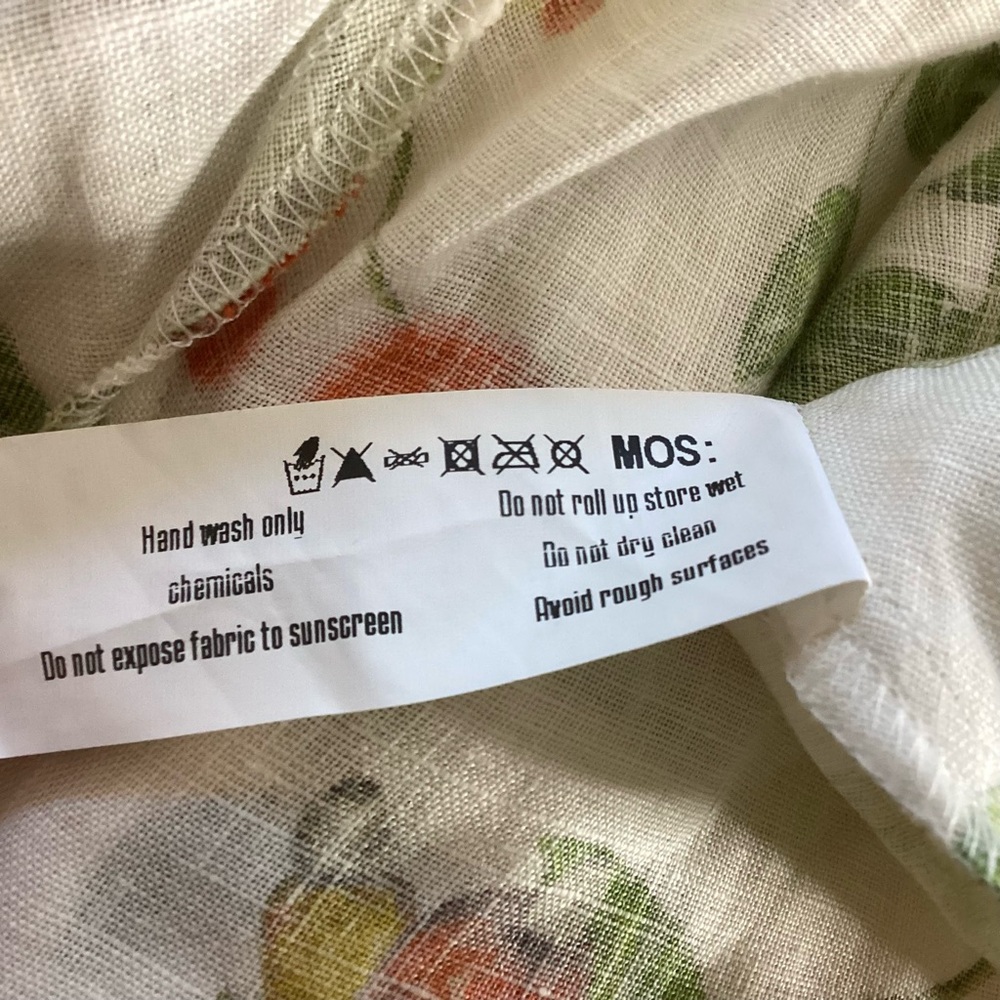 Agua Bendita Anturio Linen Dress Halter Top Mini Med - Picture 10 of 10